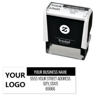Custom Logo or Photo Colour Address Stamp Template