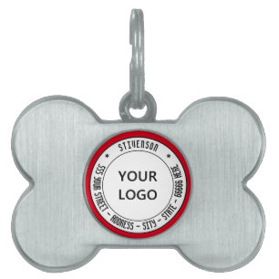 Custom Logo or Photo Name Address Info Pet ID Tag