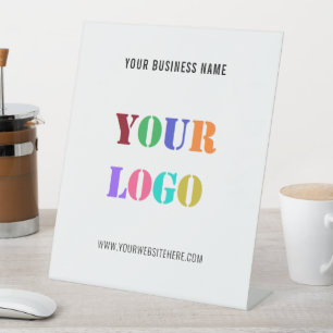 Custom Logo or Photo Name Website Pedestal Sign