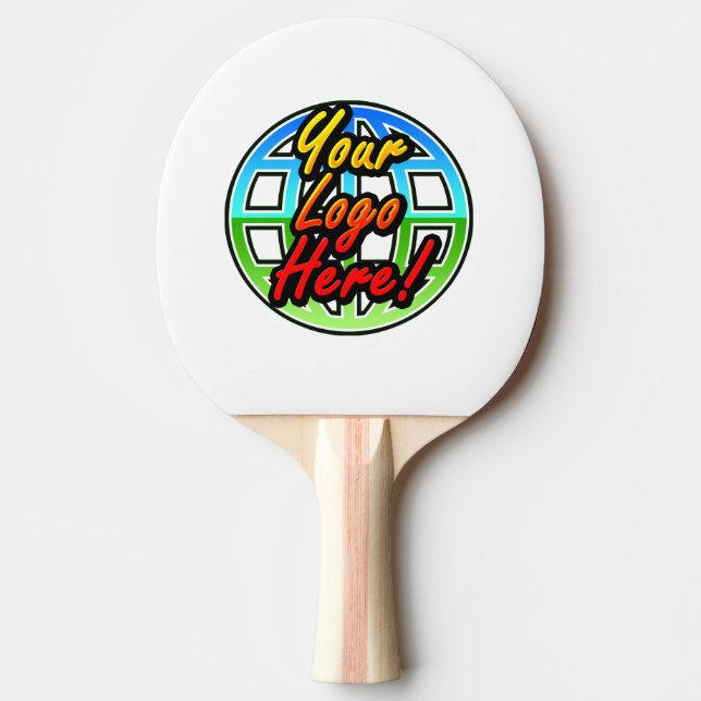 Custom Logo or Photo Personalised Ping Pong Paddle (Front)