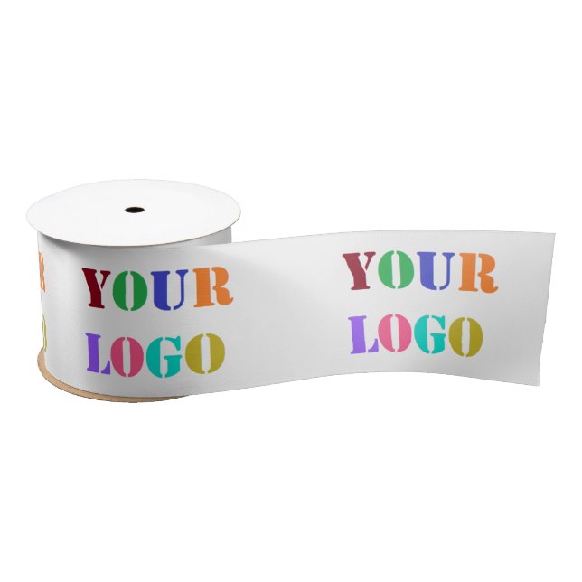 Custom Logo or Photo Personalised Ribbon Gift Satin Ribbon (Spool)