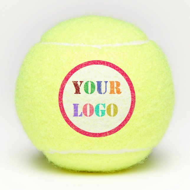 Custom Logo or Photo Personalised Tennis Balls (Front)