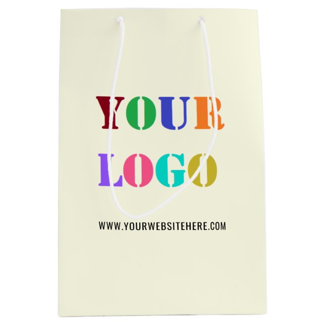 Custom Logo or Photo Promotional Business Gift Bag (Front)