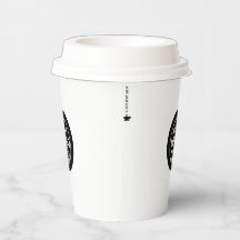 Custom Logo Paper Cup with "Caution Hot"