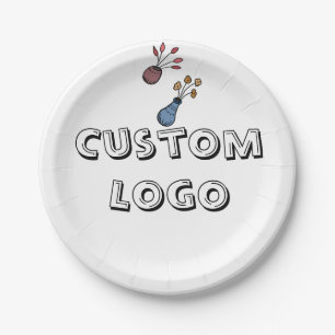 Custom logo paper plate