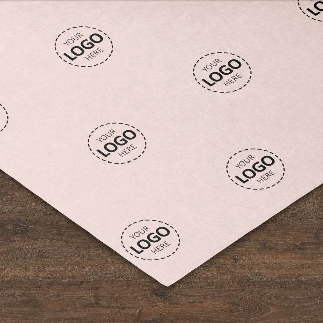 Custom Logo Pattern Blush Pink Promotional  Tissue Paper (Creator Uploaded)
