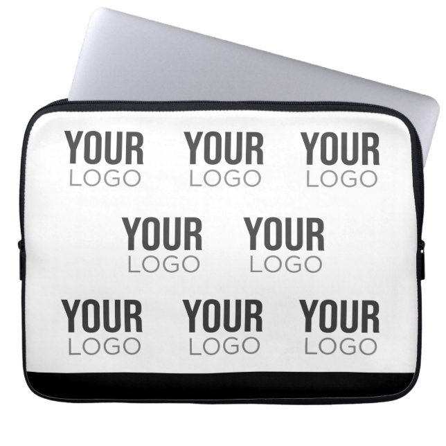Custom Logo Pattern Laptop Sleeve (Front)