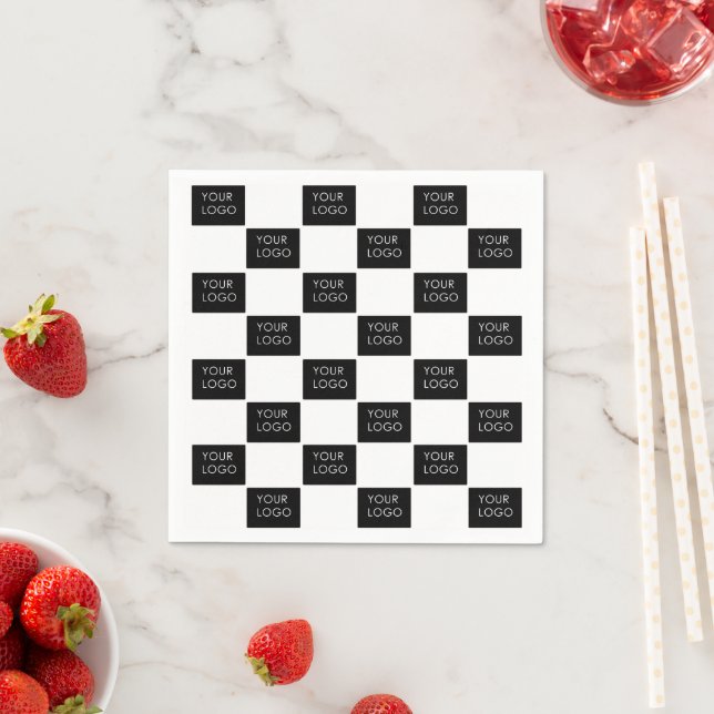 Custom Logo Pattern Professional Company Business  Napkin (Insitu)