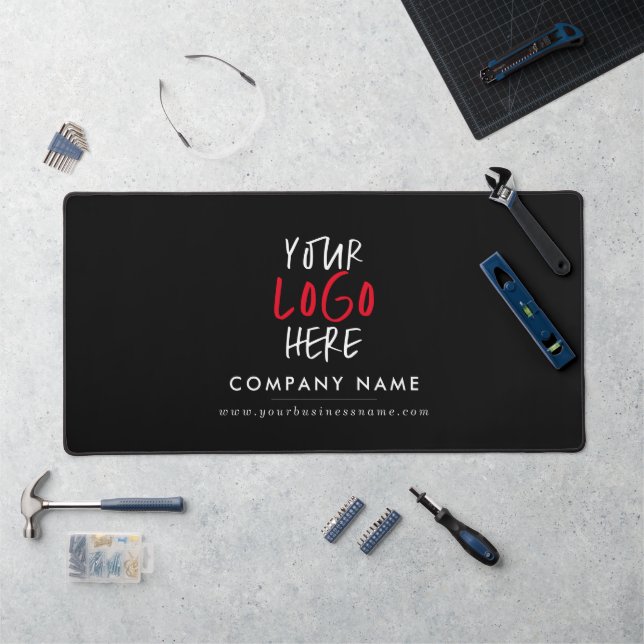 Custom Logo Personalised Business Branding Desk Mat (Workstation)