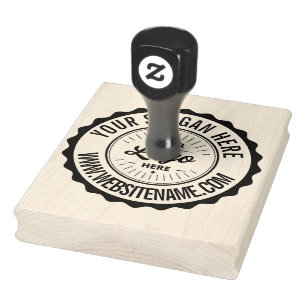 Custom Logo Personalised Business Branding Seal Rubber Stamp