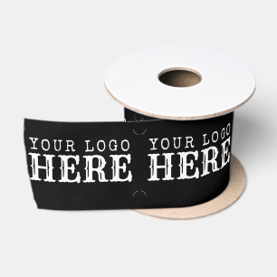 Custom Logo Personalised Business & Packaging 3" Satin Ribbon