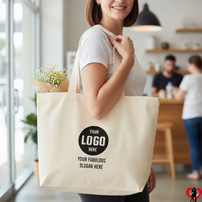 Custom Logo, Personalised for Your Business Large Tote Bag (Custom Logo, Personalized for Your Business Large Tote Bag)