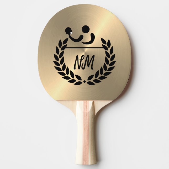 Custom Logo Personalised Table Tennis Racquet Ping Pong Paddle (Front)