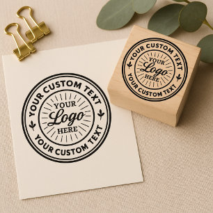 Custom Logo Personalized Business Branding Seal Rubber Stamp