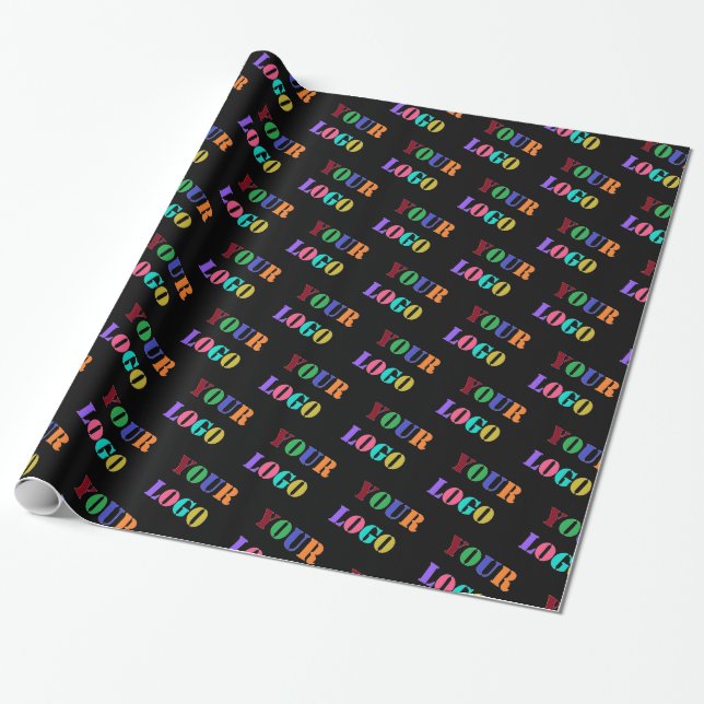 Custom Logo Photo and Colours Wrapping Paper (Unrolled)