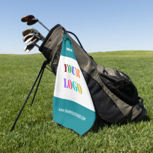 Custom Logo Photo and Text Golf Towel Your Colours