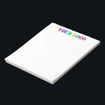 Custom Logo Photo Business Promotional Notepad<br><div class="desc">Custom Logo Your Business Promotional Personalised Gift - Make Unique Your Own Design - Add Your Logo / Image / Text / more - Resize and move or remove and add elements / image with customisation tool. Choose / add your favourite background / text colours ! Good Luck - Be...</div>