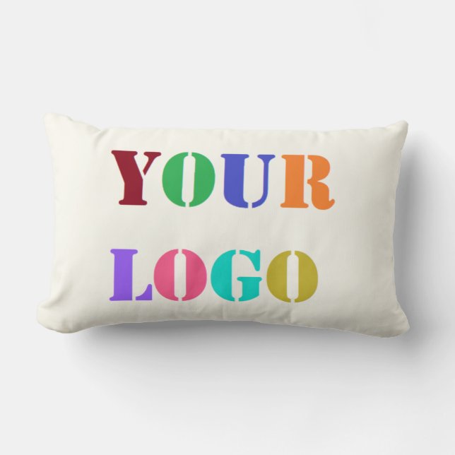 Custom Logo Photo Company Promotional Throw Pillow (Front)
