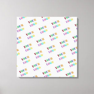 Custom Logo Photo Promotional Personalised Modern Canvas Print