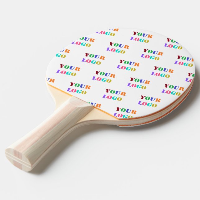 Custom Logo Photo Promotional Personalised Modern  Ping Pong Paddle (Front Angle)