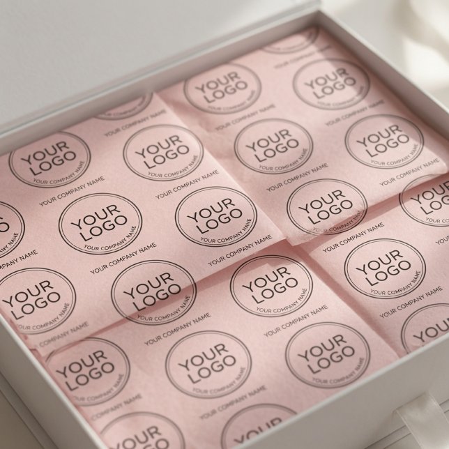 Custom Logo Pink | Personalised Business Packaging Tissue Paper (Creator Uploaded)