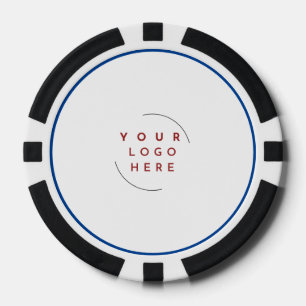 Custom Logo Poker Chip Business Card – Add QR Code