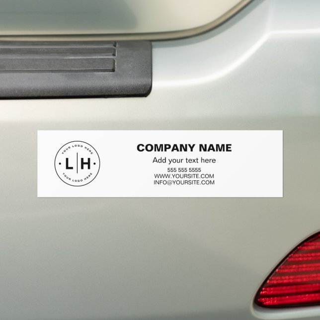 Custom Logo Professional Business Bumper Sticker (On Car)