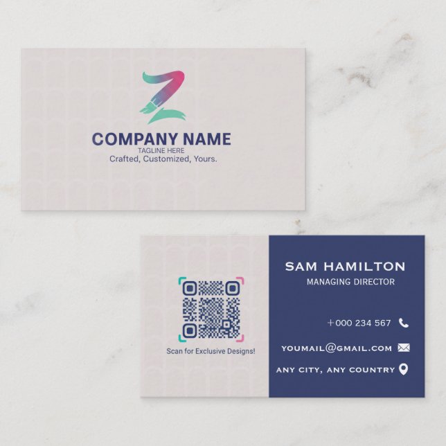 Custom Logo Professional Business Card Corporate (Front/Back)