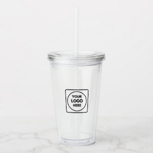 Custom Logo   Professional Corporate Swag Design Acrylic Tumbler