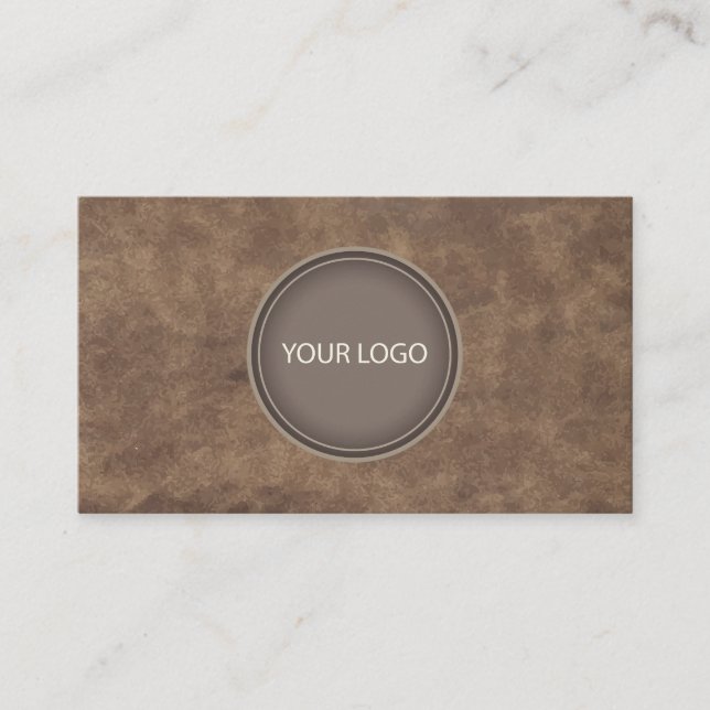 Custom Logo  | professional Kraft paper  Business Card (Front)