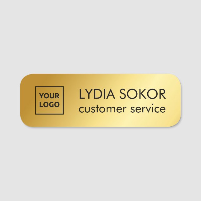Custom Logo Professional Name Tag (Front)