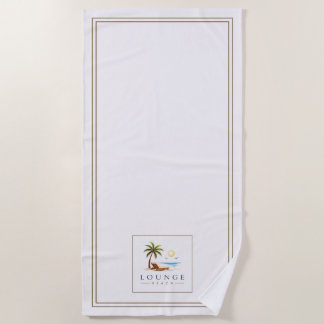 Custom Logo Professional Resort Hotel Lounge Beach Towel