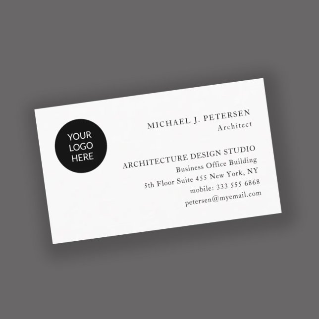 Custom logo professional simple minimalist  business card (Creator Uploaded)