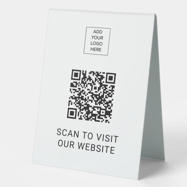Custom Logo Professional Visit Website QR Code (Front)