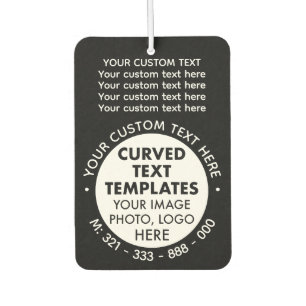 Custom Logo Promotional BLACK Car Air Freshener