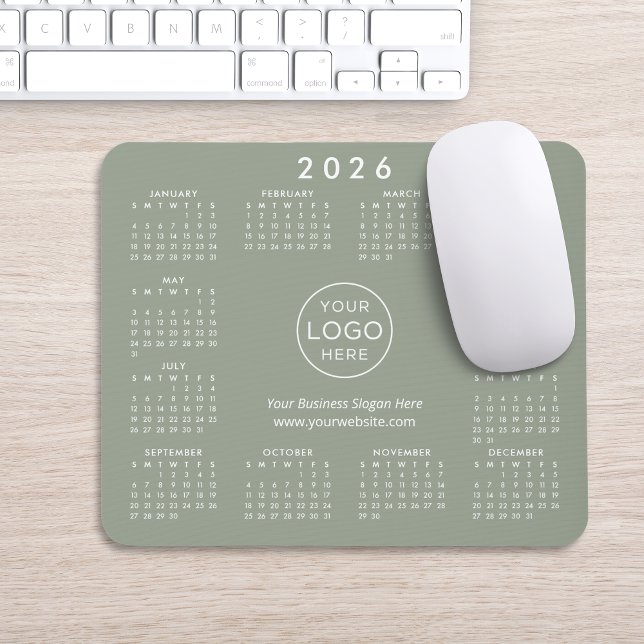 Custom Logo Promotional Business 2026 Calendar Mouse Mat (Creator Uploaded)