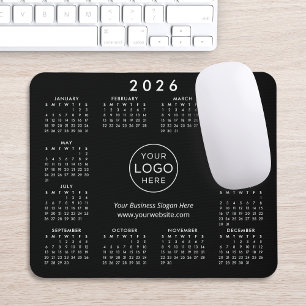 Custom Logo Promotional Business 2026 Calendar Mouse Mat