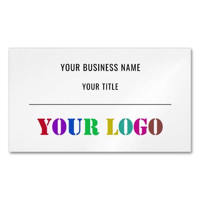 Custom Logo Promotional Business Card Magnet (Front)