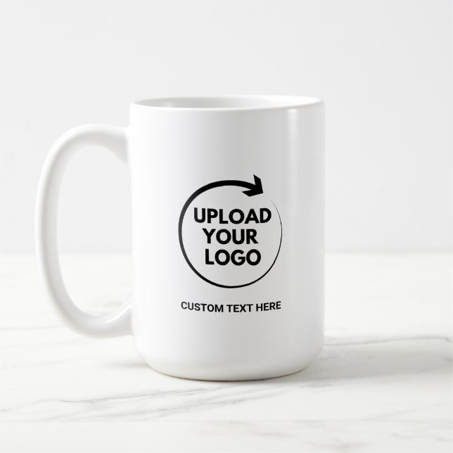 Custom Logo Promotional Business Coffee Mug (Left)