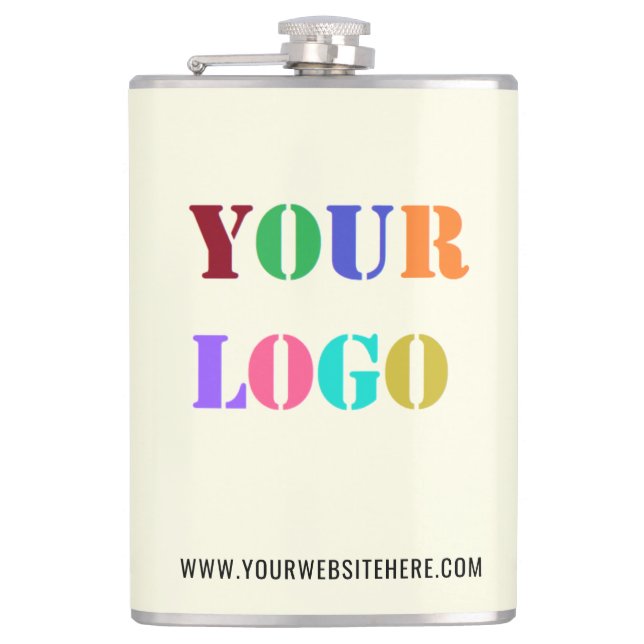 Custom Logo Promotional Business Flask (Front)