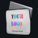 Custom Logo Promotional Business Laptop Sleeve<br><div class="desc">Custom Logo and Text Promotional Business Personalised Laptop Sleeve - Add Your Logo / Image and Text / Information - Resize and move elements with customisation tool. Choose / add your favourite background and text colours / font / size ! ( Select your logo colour with filter for colours )...</div>