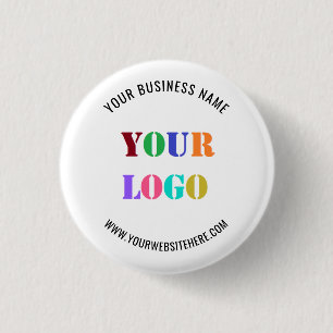 Custom Logo Promotional Business Personalised  3 Cm Round Badge