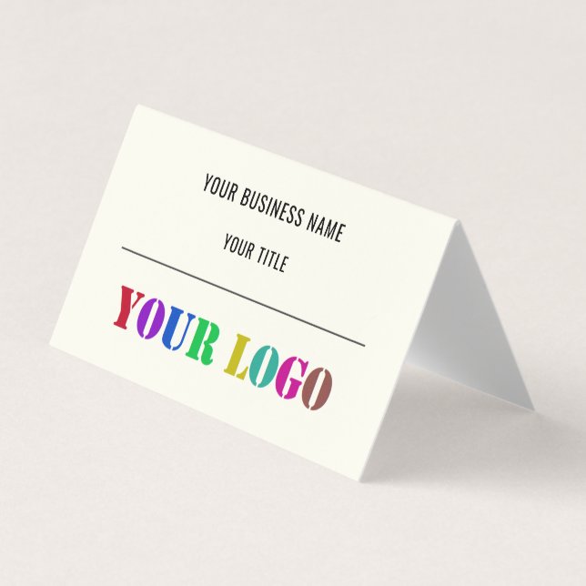 Custom Logo Promotional Business Personalised  Business Card (Front)