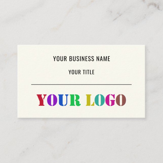 Custom Logo Promotional Business Personalised  Business Card (Front)