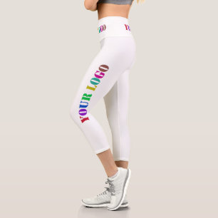 Custom Logo Promotional Business Personalised Capri Leggings
