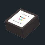 Custom Logo Promotional Business Personalised  Gift Box<br><div class="desc">Custom Logo and Text Promotional Business Personalised  - Add Your Logo / Image and Text / Information - Resize and move elements with customisation tool. Choose / add your favourite background colour !</div>