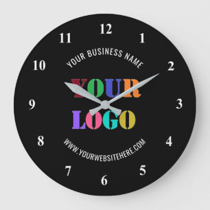 Custom Logo Promotional Business Personalised - Large Clock