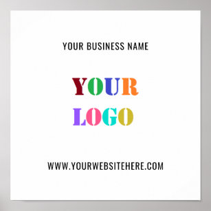 Custom Logo Promotional Business Personalised Poster