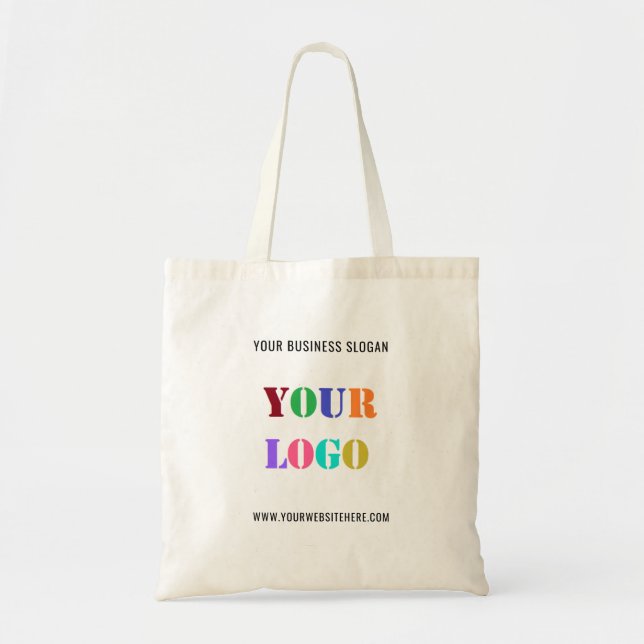 Custom Logo Promotional Business Personalised  Tote Bag (Front)