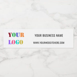 Custom Logo Promotional Business Personalised Water Bottle Label